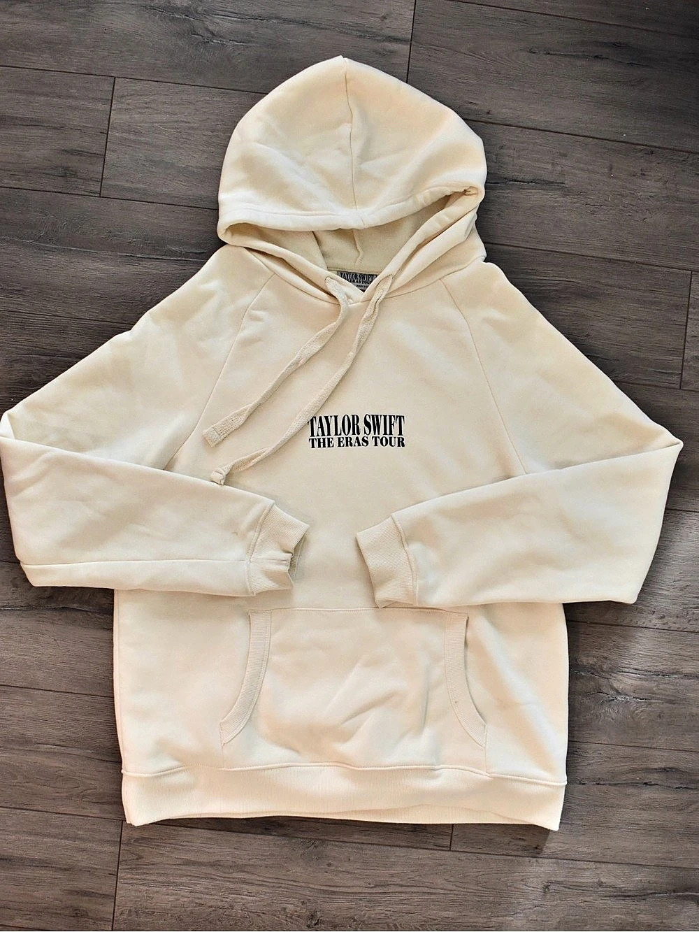 Taylor Swift The Eras Tour Beige Hoodie in Cream, Oversized
